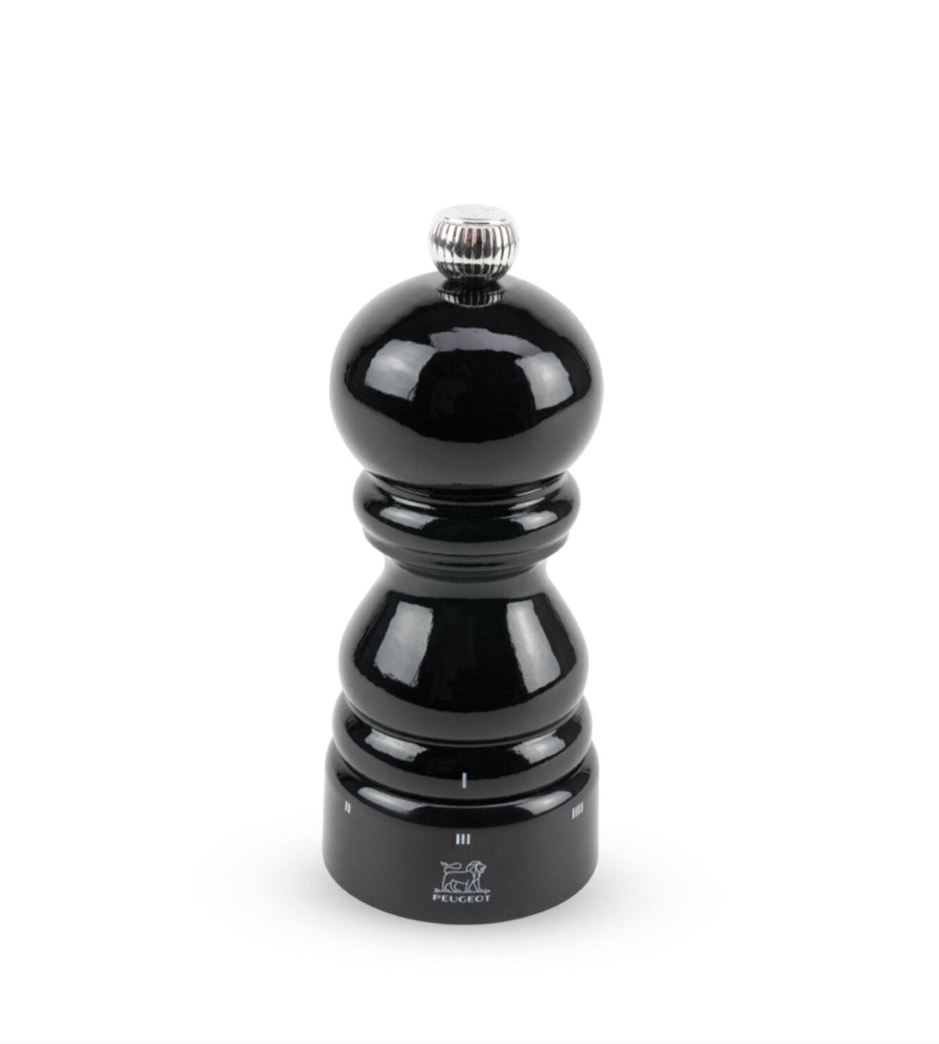 Paris US saltkværn, sort lak - 12 cm.